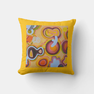 yellow clock cushion