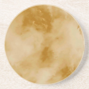 Yellow clouds coaster
