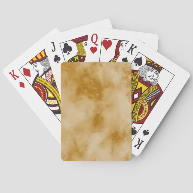 Yellow clouds playing cards (Back)