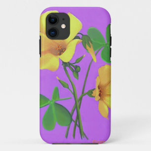 Yellow Clover Flower Case-Mate iPhone Case