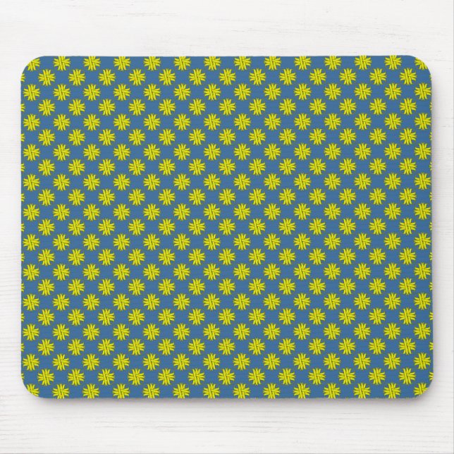 Yellow Clover Ribbon by Kenneth Yoncich Mouse Pad (Front)