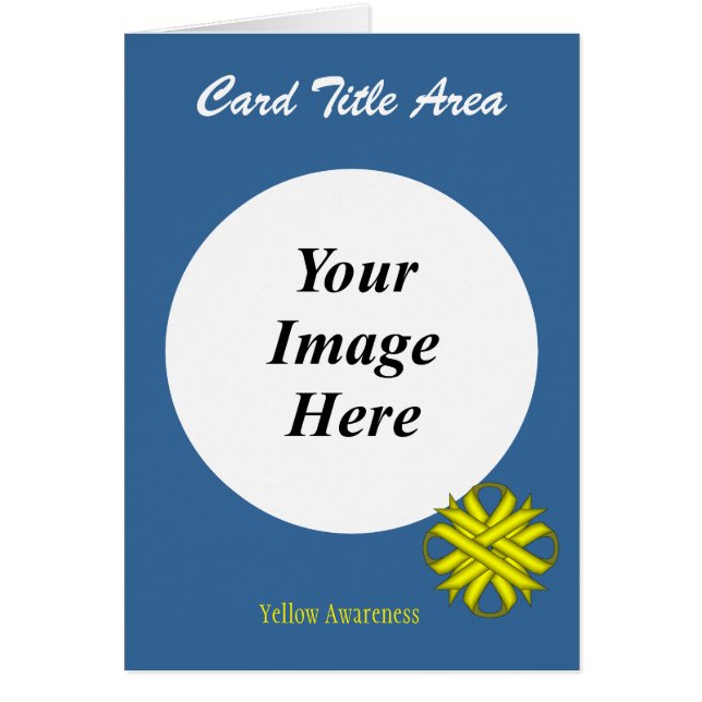 Yellow Clover Ribbon Template by Kenneth Yoncich (Front)
