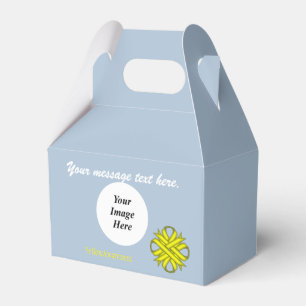 Yellow Clover Ribbon Template by Kenneth Yoncich Favour Box