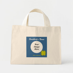 Yellow Clover Ribbon Template by Kenneth Yoncich Mini Tote Bag