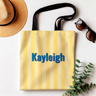 Yellow Coastal Bachelorette Trip Bridesmaid Tote Bag