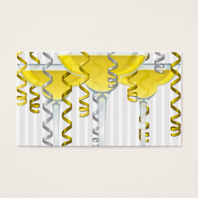Yellow cocktail and ribbon (Front)