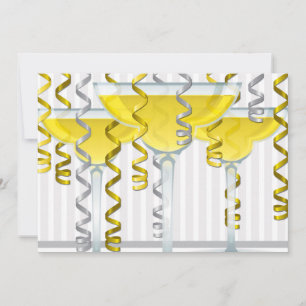 Yellow cocktail and ribbon