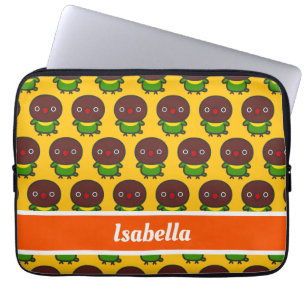 yellow-collared lovebird laptop sleeve