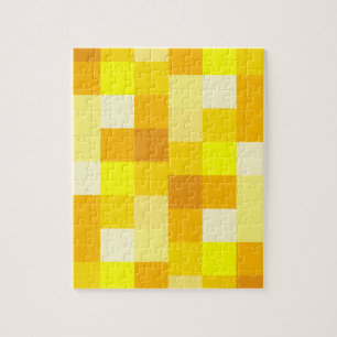 Yellow Color Block Jigsaw Puzzle