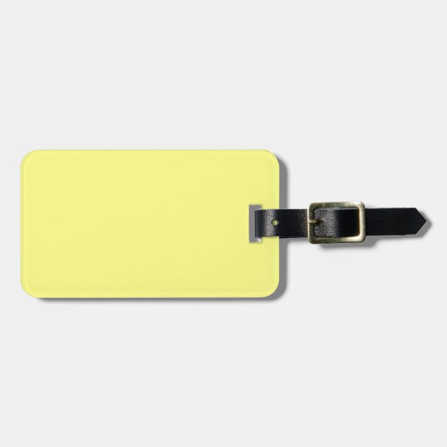 Yellow Colour Customised Designer Luggage Tag (Front Horizontal)