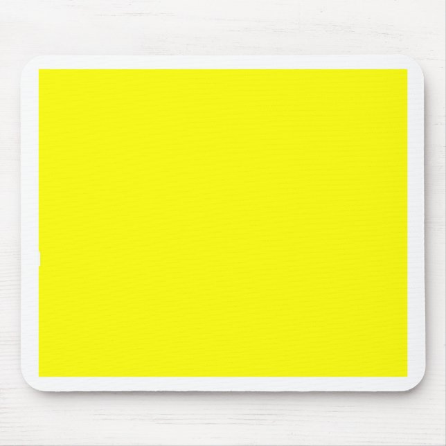Yellow Colour Customised Designer Mouse Pad (Front)