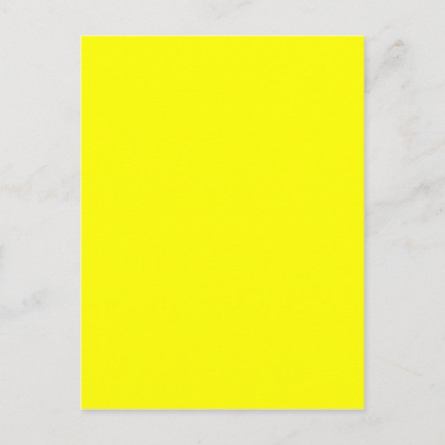 Yellow Colour Customised Designer Postcard (Front)