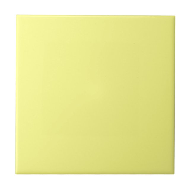 Yellow Colour Customised Designer Tile (Front)