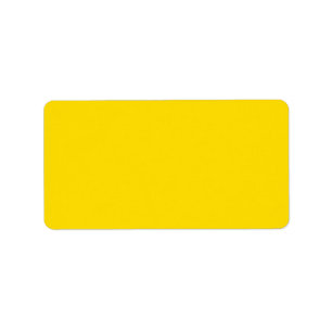 Yellow Colour Label