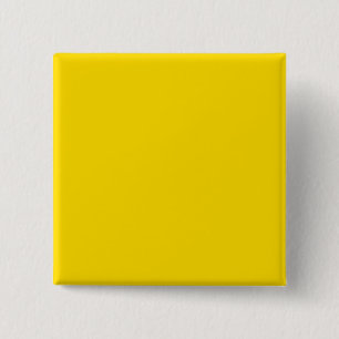 Yellow Colour Square Pinback 15 Cm Square Badge