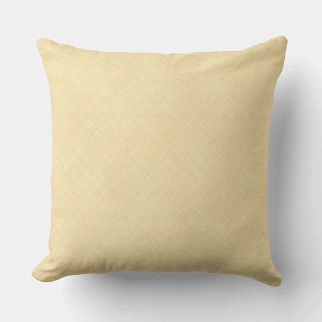 Yellow colour with faux sparkle texture cushion (Front)