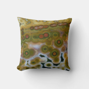 Yellow Coloured Ocean Jasper Cushion