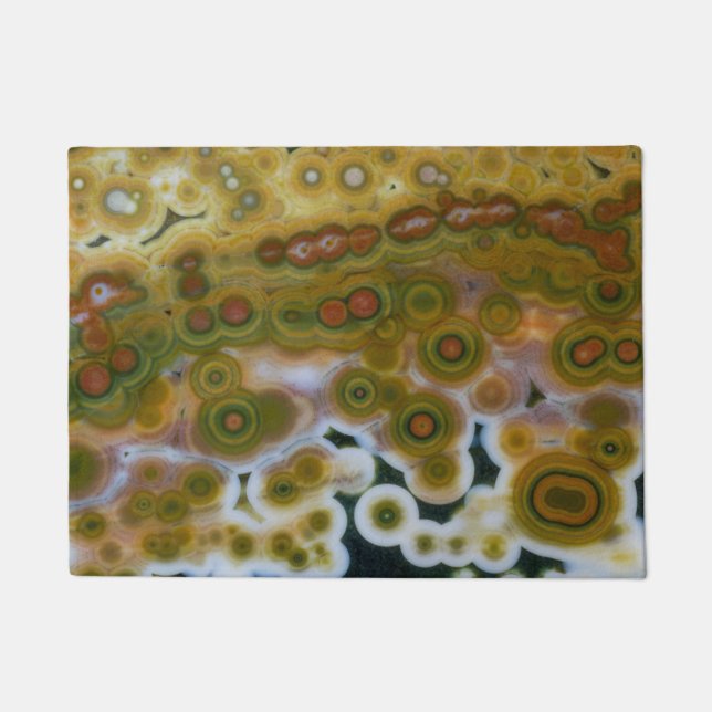 Yellow Coloured Ocean Jasper Doormat (Front)