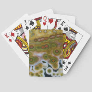 Yellow Coloured Ocean Jasper Playing Cards