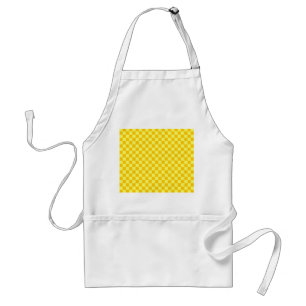 Yellow Combination Chequerboard by ShirleyTaylor Standard Apron