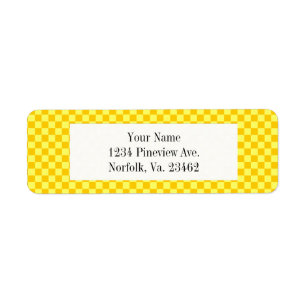 Yellow Combination Classic Chequerboard by STaylor