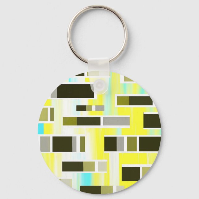 Yellow Composition Key Ring (Front)