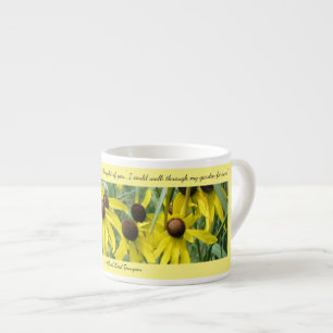 Yellow Coneflowers Thoughts of You Espresso Mug