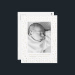 Yellow Confetti Baby Birth Announcement Postcard<br><div class="desc">Celebrate your baby’s arrival with a soft, cheerful birth announcement postcard. This design features a delicate confetti dot pattern in warm yellow tones surrounding a photo-forward layout, creating a gentle and joyful way to introduce your newborn. Personalise with your baby’s name, birth date, weight, and length to create a meaningful...</div>