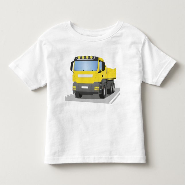yellow construction sites HGV Toddler T-Shirt (Front)