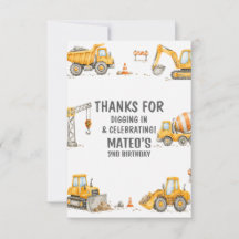 Yellow Construction Truck 2nd Birthday