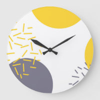Yellow, cool, modern, trendy geometric art large c
