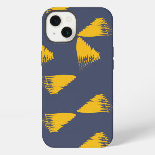 Yellow, cool, unique, trendy triangles iPhone 13 case