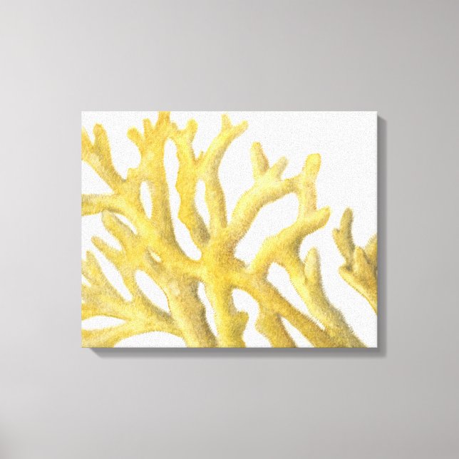 Yellow Coral Canvas Print (Front)