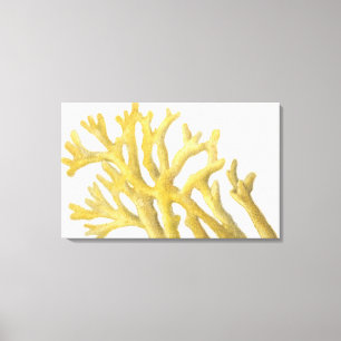 Yellow Coral Canvas Print