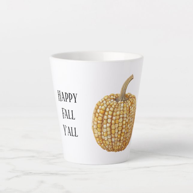Yellow Corn Pumpkin Latte Mug (Front)