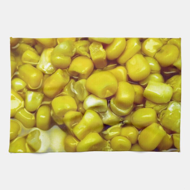 Yellow Corn Tea Towel (Horizontal)