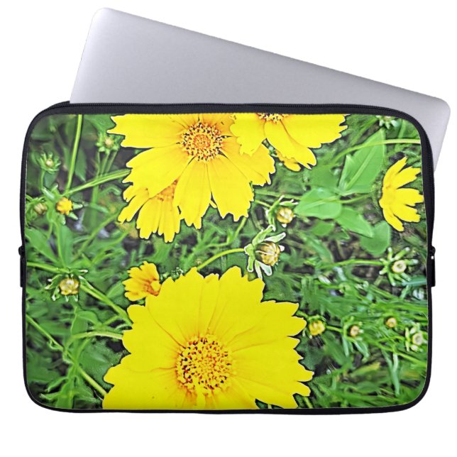 Yellow Cornelius Laptop Sleeve (Front)