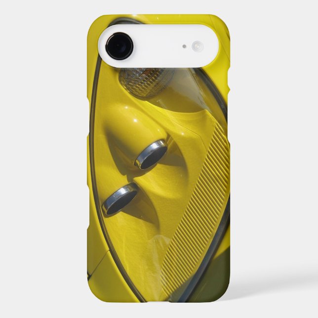Yellow Corvette Z06 Headlight Close-up Case-Mate iPhone Case (Back)