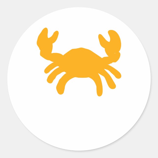 Yellow Crab Sticker (Front)