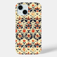Yellow Cream Folk Pattern