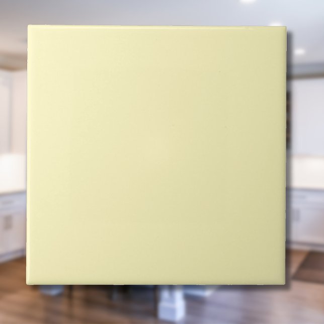 Yellow Cream Solid Colour | Classic Elegant Tile (Creator Uploaded)