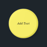 Yellow Create Your Own Add Text  Magnet<br><div class="desc">Yellow Create Your Own Add Text magnet</div>