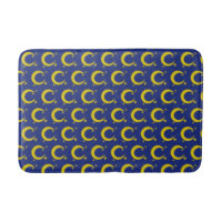 Yellow Crescent Moon Blue Night Sky Star Astronomy