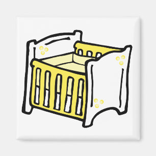 yellow crib magnet