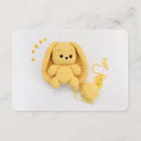 Yellow Crochet Bunny – Cosy Yarn Gift
