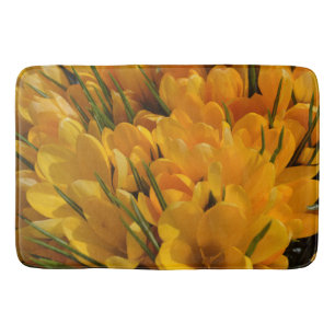 Yellow Crocus flavus - Golden Yellow Flowers   Bath Mat