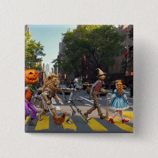 yellow crosswalk 15 cm square badge