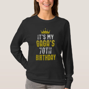 Yellow Crown 70th Bday For GAGA From grandchild T-Shirt