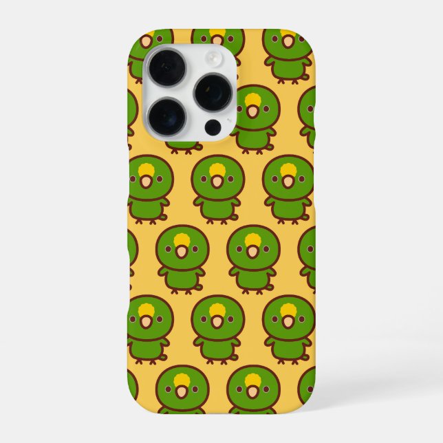 Yellow-crowned amazon iPhone case (Back)