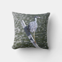 Yellow-crowned Night Heron Pillow 